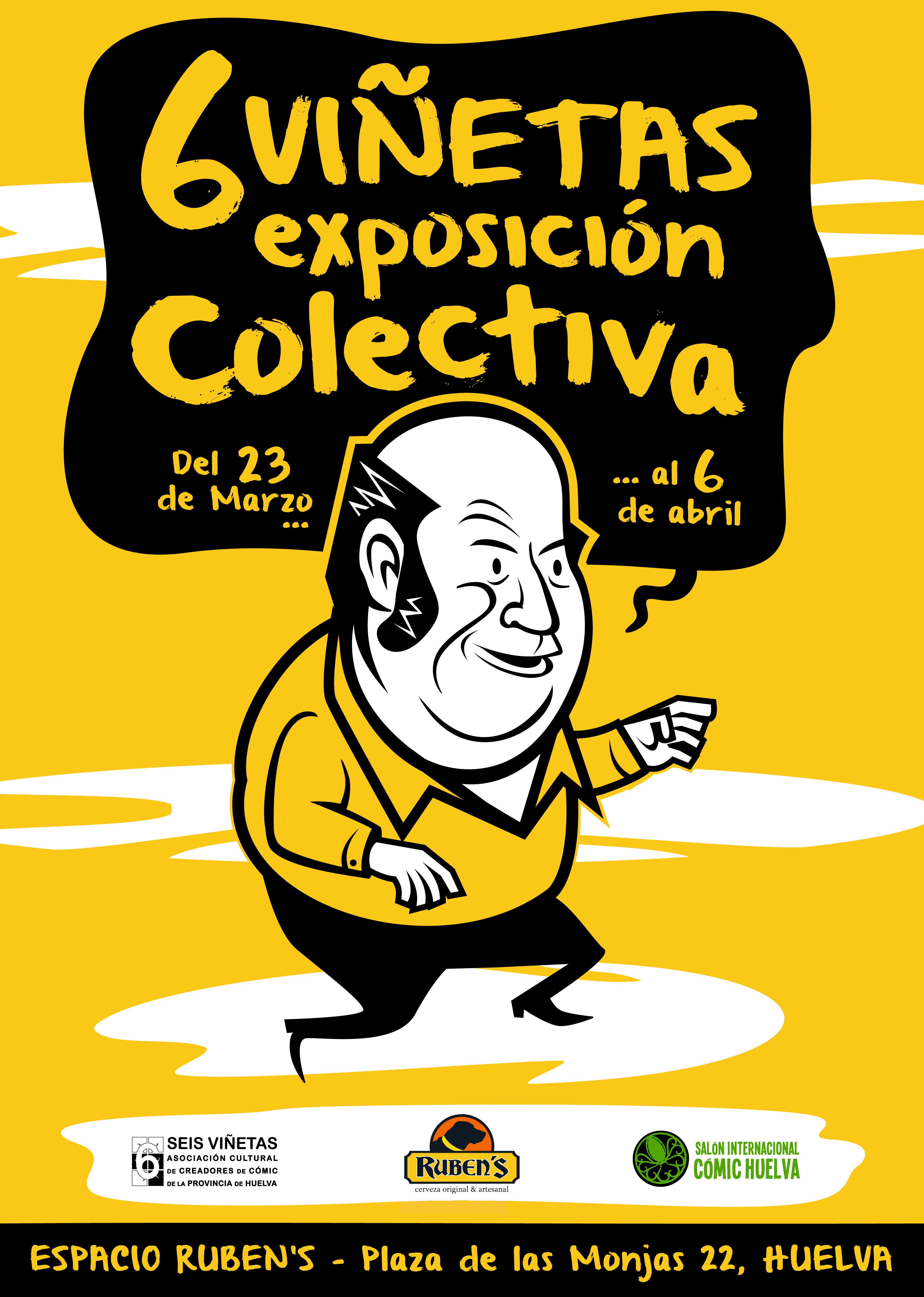 Cartel anunciador de la exposición colectiva en el Espacio Ruben´s