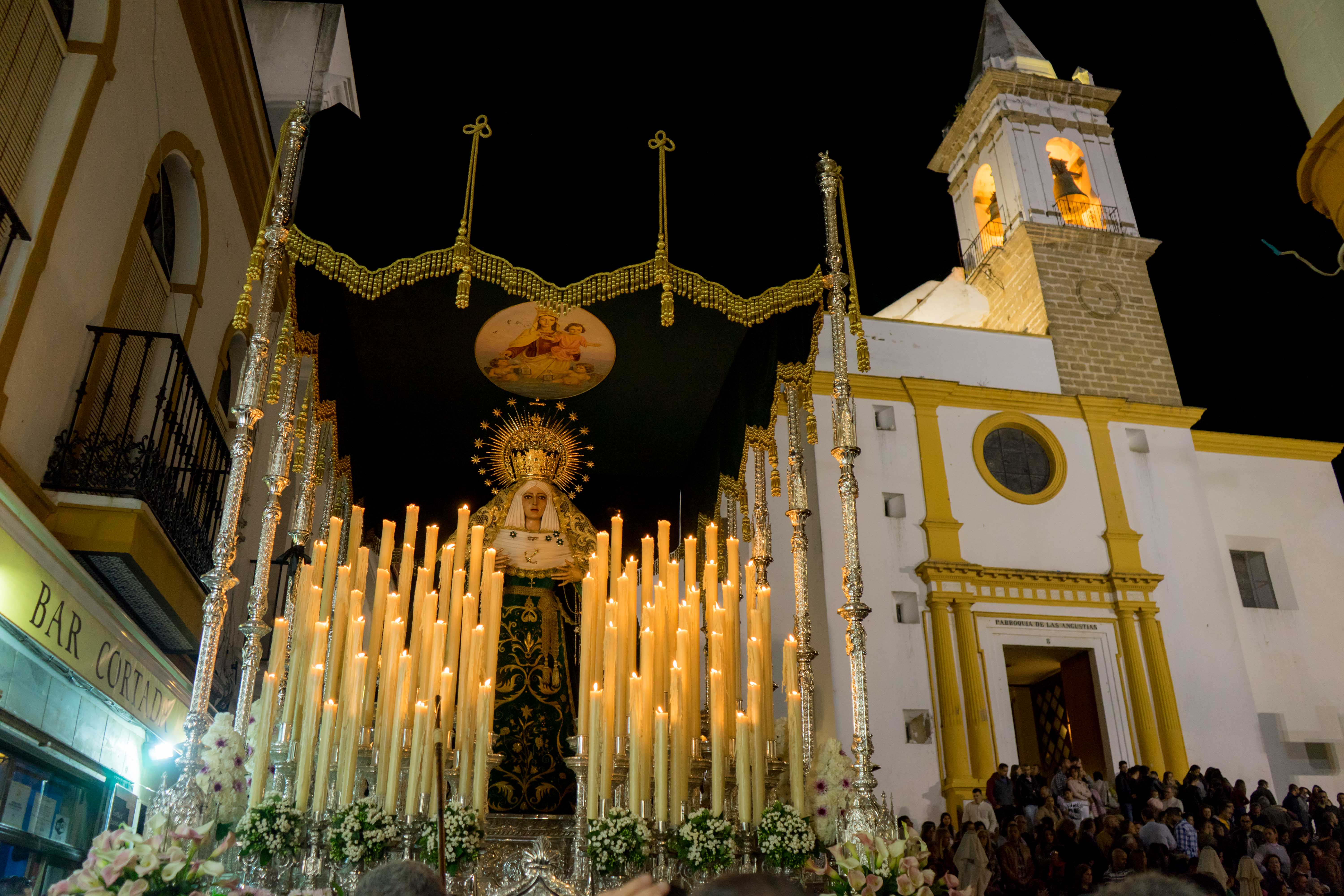 Espectacular la Virgen del Mar de Ayamonte en su recorrido procesional.